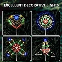 iFalarila 8 Modes Solar Garden Lights with 1200mAH