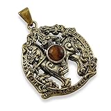 Norse God Odin Bronze Pendant Viking Pagan