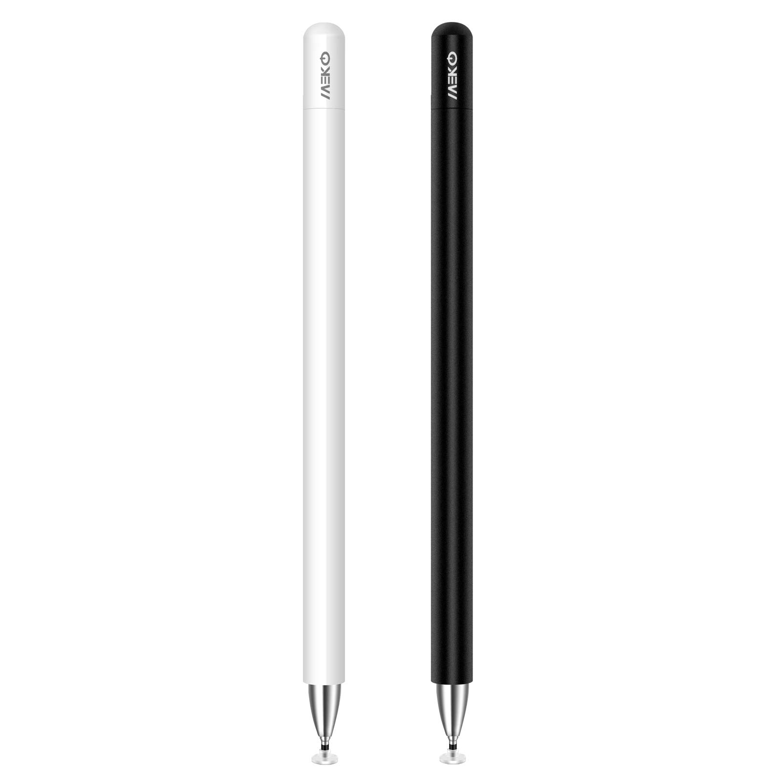MEKO Stylus Pen for iPad, Capacitive Touchscreen Pencil Magnetic Cap, High Sensitivity & Fine Point Universal for/iPhone/iPad Pro/mini/Air/Android/Microsoft/and All Other Devices (Black+White) — image 1