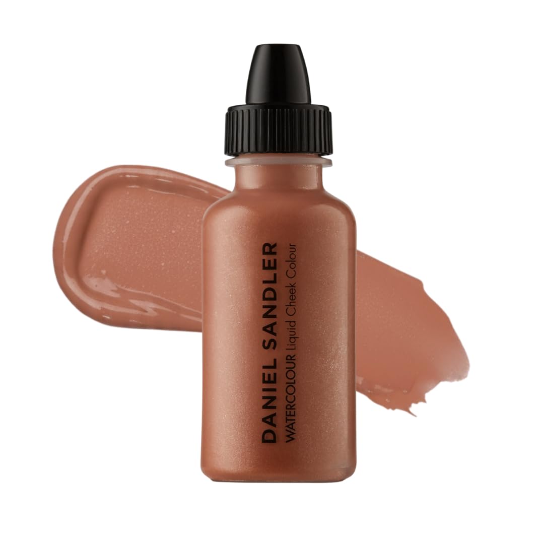 Daniel Sandler WATERCOLOUR LIQUID ILLUMINATOR 'GOLDEN GLOW' 15ml – Liquid Shimmer Makeup, Highlighter – Oil-Free, Lightweight, Buildable & Long-Lasting for Cheeks, Lips & Eyes