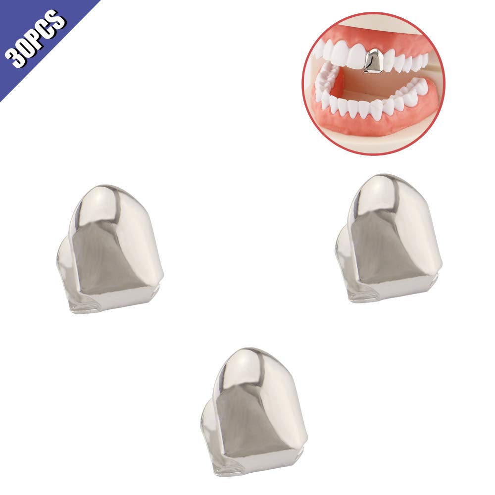 ComidoxHip Hop Single Teeth Grillz Caps Top Bottom Dental Grill