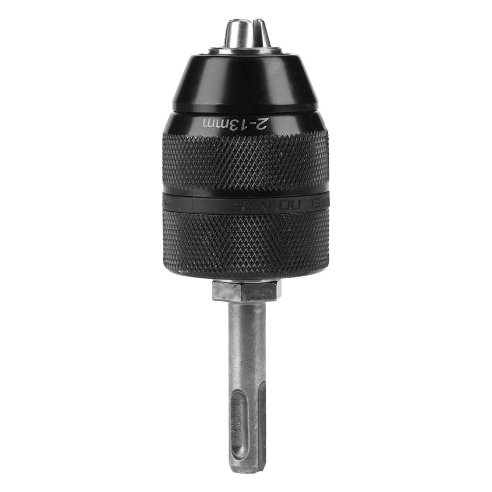 2-13MM Drill Chuck, Metal Keyless Drill Chuck Converter with SDS Adapter,Quick-Change SDS Shank for Electric Hammer