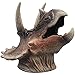 Gemini&Genius Triceratops Dinosaur Hand Puppets Large Soft Rubber Realistic Funny & Scared Dino Head Hand Puppets Home, Stage and Class Role Play Toy for Kids and Toddlers