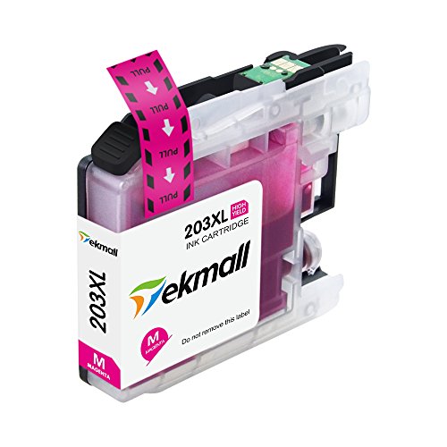 LC203XL LC201 Ink Cartridges High Yield 5 Packs (1 Set + 1 BK), Work for Brother MFC-J485DW MFC-J480DW MFC-J885DW MFC-J460DW MFC-J880DW MFC-J680DW MFC-J4420DW Printers - Tekmall