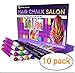 Desire Deluxe Hair Chalk for Girls Makeup Kit of 10 Temporary Colour Pens Gifts, Great Toy for Kids Age 5 6 7 8 9 10 11 12 13 Years Old primary