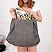 Zhmths Canvas Tote Bags for Women, Shoulder Bag Casual Big Shopping Bags Handbag Work Travel Bags for Women Girls Ladies - Grey
