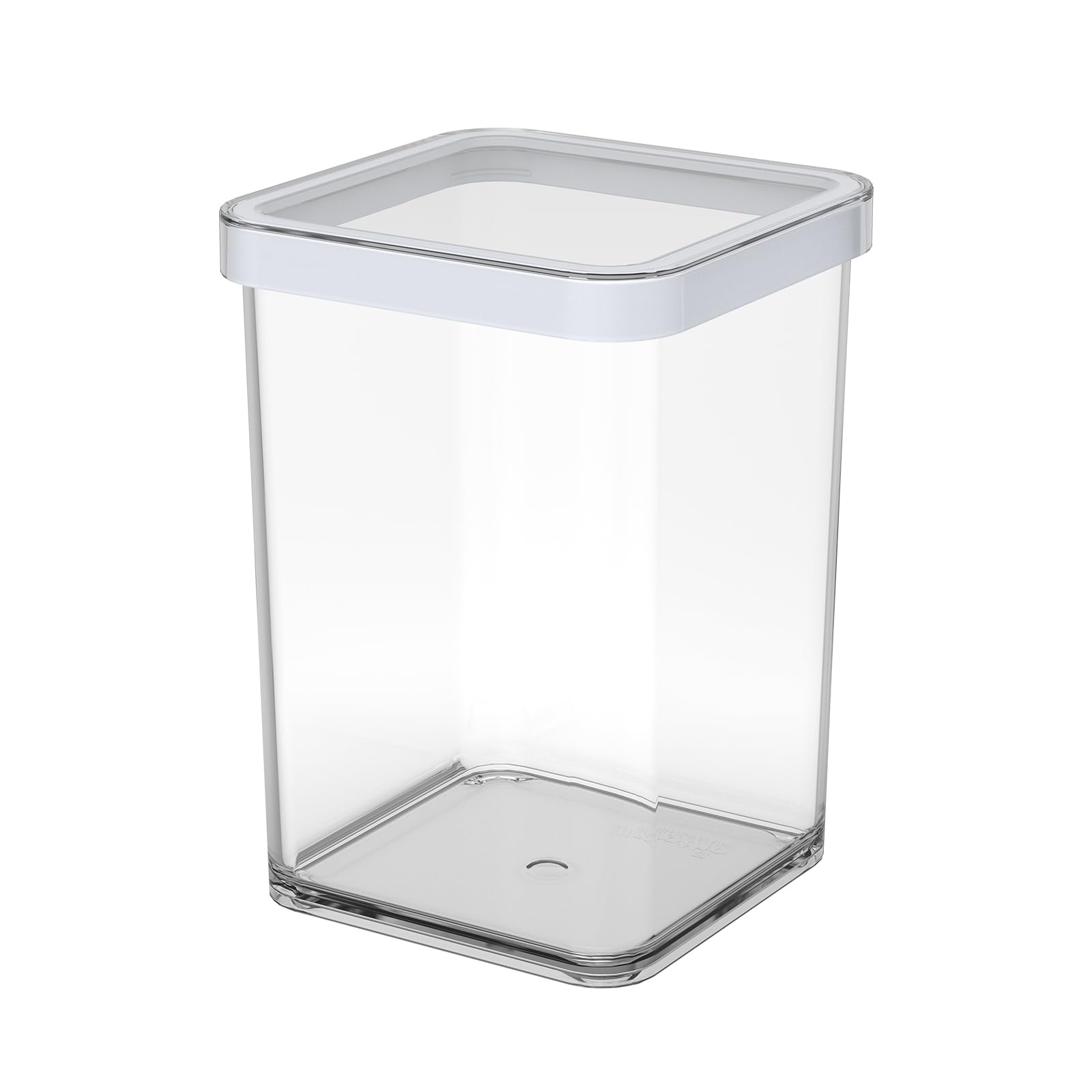 Rotho, Loft, Storage box 1 l with lid, Plastic (PP) BPA white/transparent, 1l (10,0 x 10,0 x 14,2 cm)