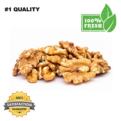 European Nuts Premium Crunchy Light California Walnuts Half & Pieces | Source of Nutrition and Omega 3 | Jumbo Size Bag - 1 lb