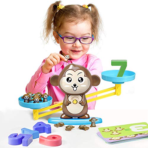 Ancistro Balance Counting Monkey Games Cool Math STEM Preschool Learning Educational Toys for 3