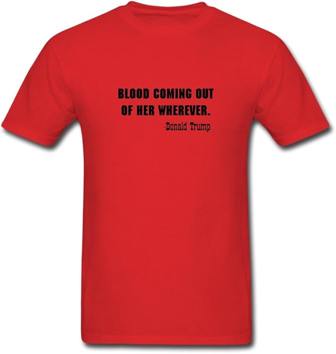 Amazon.com: KINGShirts Personalize Men's Bloody Trump T-Shirts red XX-Large: Clothing