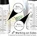 Salad Dressing Shaker Elegant Life Come with Mixer and Measure Marking BPA FREE Glass Salad Dressing Container (Black)