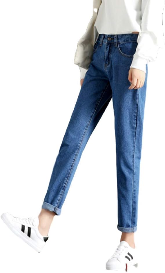 mujeres cintura alta jeans más tamaño suelto recto moda casual mamá jeans. Boyfriend jeans, pantalones grunge aesthetic, harajuku, estilo coreano, sueltos, anchos, holgado. High waist