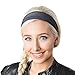 Hipsy Adjustable & Stretchy Basic Xflex Wide Headbands for Women Girls & Teens