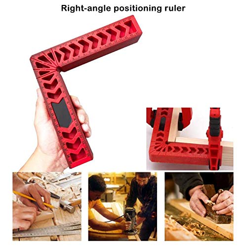 Meka-supplies - Fixture Angle Ruler Convenient 90 Degree L Shape Right Carpentry Measuring Gauges Positioning Tool for Woodworking Measure