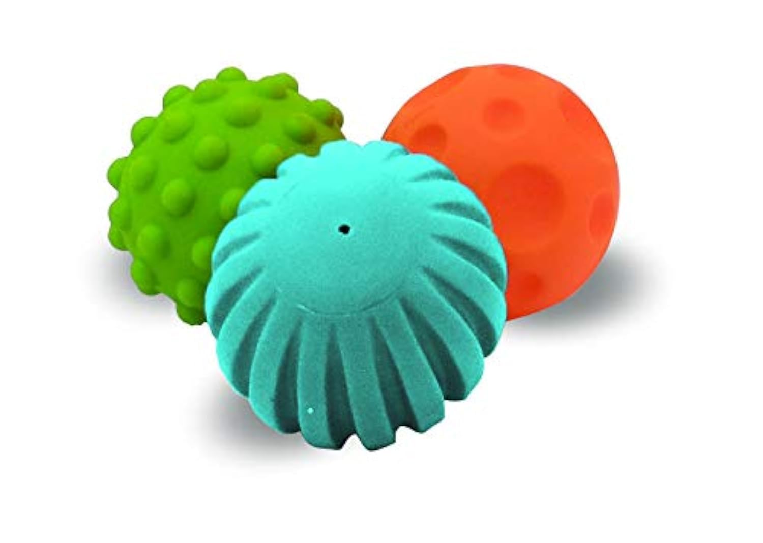 Edushape 722006/3 Set of 3 Mini Textured Balls Multi-Coloured Random Colours