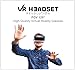 VR Headset Revolution Rare 120 FOV (Frame Of View) Best 3D Virtual Reality Glasses / Goggles For iPhone & Android Phones. Comes With Built-In Headphones, Volume & Control Dial, & Adjustable Lenses!