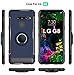 HNHYGETE Designed for LG G8 ThinQ Case/LG G8 Case,360 Degree Rotating Ring Holder Layer Heavy Duty Non Slip Shockproof Bumper Rugged Protective Cover(2019) 6.1