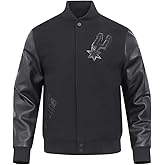 Pro Standard Mens NBA Classic Triple Black Varsity Jacket