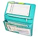 Mymazn 5x9 Server Book for Waitress Organizer Magnetic with Zipper Money Pocket Pen Holder for Waiter Restaurant Waitstuff Fits Guest Check Order Pad and Apron (Turquoise)