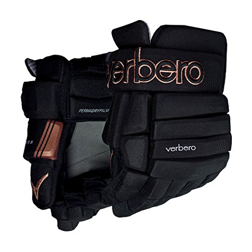 VERBERO Cypress 4-Roll Hockey Gloves (14 inch, Black/Copper)