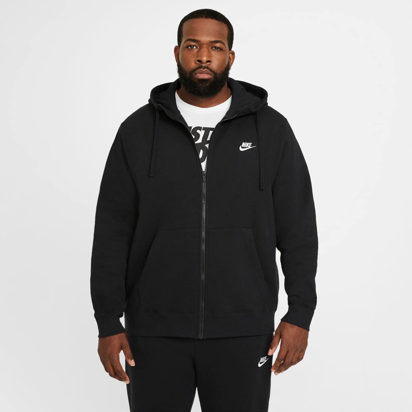 nike men's m nsw club hoodie fz bb sweatshirt