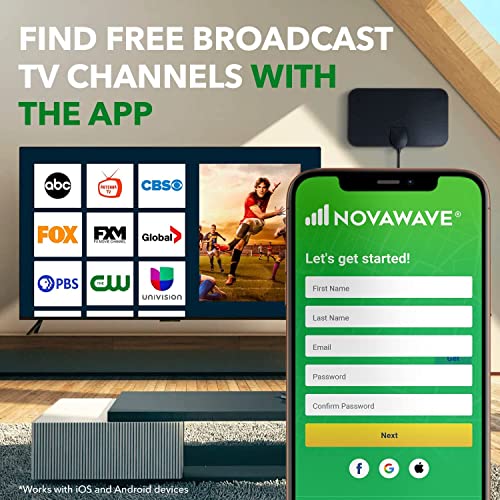 NOVAWAVE Antenna and Amplifier Digital TV Antenna with 2022dB Indoor