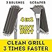 BBQ Grill Brush and Scrapper - 18in - Premium Safe 4 in 1 Stainless Steel Barbecue Cleaner Wire Brush with Non-Slip Handle for Charcoal Grill Webber Gas - Steel/Ceramic/Iron/Porcelain Grill Gates