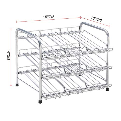 FlagShip 3-Tier 36 Capacity Stacking Can Rack Dispensers Storage Organizer - Thumbnail 6