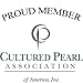 14K Yellow Gold 8.0-9.0mm White Cultured Freshwater Pearl Stud Earrings