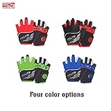 Arltb Cycling Gloves Bike Bicycle Gloves Padded Fingerless Biking Gloves Mittens with Easy to Pull Ring Shock Absorb Lycra Breathable For Bike Riding BMX Bikes Mountain Bike Free Cycle Motorcycle Dirt