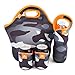 Nordic by Nature Extra Big Insulated Large Neoprene Lunch Bag Set: Tote+Bottle Cooler+2 Can Insulators | 13,5
