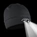 POWERCAP LED Beanie Cap 35/55 Ultra-Bright Hands Free LED Lighted Battery Powered Headlamp Hat (Black)