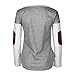 LUNIWEI Women Women Long Sleeve Deer Printed Shirt Casual Blouse Loose Tops T Shirt