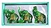 We pay your sales tax Feng Shui Set of 3 Elephant Statues Wealth Lucky Figurines Home Decor Housewarming Congratulatory Gift (Green Jade)