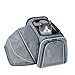 Petsfit Expandable Cat Carrier Dog Carriers,Airline Approved Soft-Sided Portable Pet Travel Washable Carrier for Kittens,Puppies,Removable Soft Plush mat and Pockets,Locking Safety Zippers