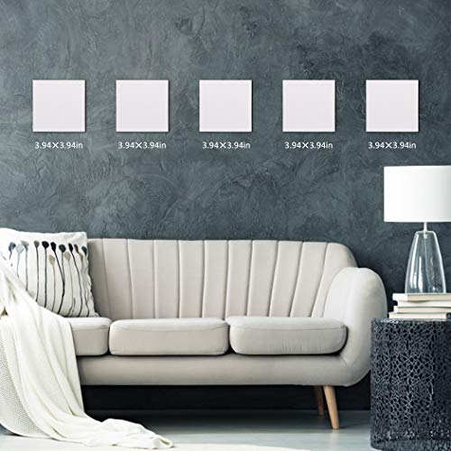 Joyibay 10PCS Canvas Panels Practical Blank Panel Canvas Boards for Creative Painting Panels Canvas Board Painting Canvas Pack for Kids(10 ×10cm)