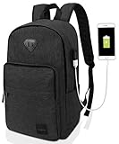 Ibagbar Backpack Rucksack Laptop Bag Computer Bag Daypack Travel Bag College Bag Book Bag School Bag Hiking Bag Camping Bag Weekend Bag Black New