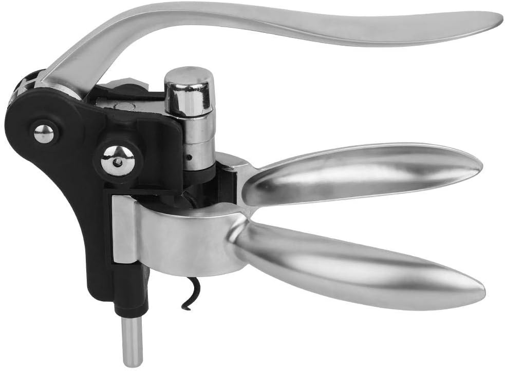 Wine Corkscrew Zinc Alloy Red Wine Opener Rotating Corkscrew Manual Bottle Opener with Cute Bunny Ears Shaped Handle