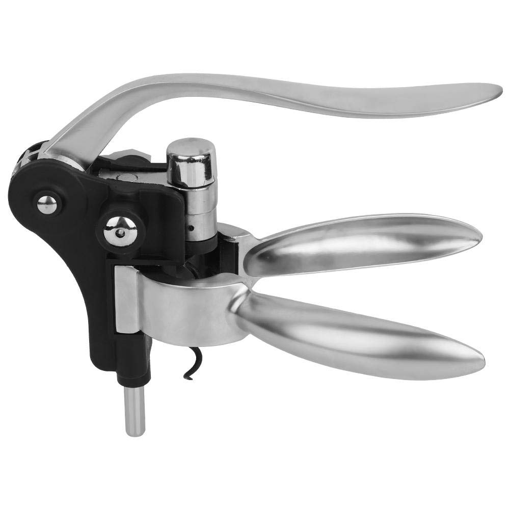 Wine Corkscrew Zinc Alloy Red Wine Opener Rotating Corkscrew Manual Bottle Opener with Cute Bunny Ears Shaped Handle