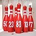 Reusable Bowling Pins Shooting Targets - Range Practice Target Set - Works with Pellet Airsoft Gun Pistol Rifle - Fun Outdoor Shoot Dueling Game - Shooting Accessories Gift