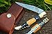 DKC Knives (14 5/18) Sale DKC-53 Blonde Squire Damascus Folding Laguiole Pocket Knife 4.5