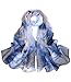 Heany Women's Elegant Sunscreen Beach Printing Georgette Scarves