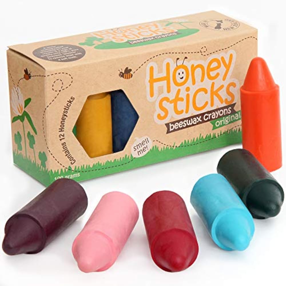 100 Pure Beeswax Crayons Natural, Safe Toddlers, Kids And Children