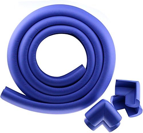 Kevenanna Extra Thick Premium child safety Protectors &amp;Furniture Bumper set- 2 Meters (6.5 Ft)+4 corners-Furniture,Table Edge Protectors Foam Baby Safety Guard (Purple)