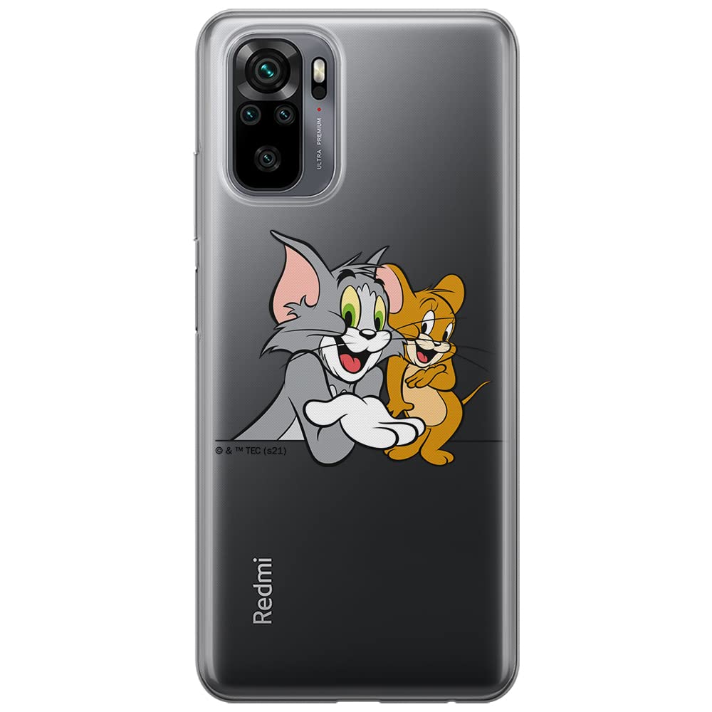 ERT GROUP mobile phone case for Xiaomi REDMI NOTE 10/ 10S original and officially Licensed Tom & Jerry pattern 005 optimally adapted to the shape of the mobile phone, partially transparent