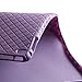 iPad Air Case, Boriyuan Detachable 360 Degree Rotating Stand Flip Folio PU Leather Smart Cover with Auto Sleep/Wake Function + Card Slot + Screen Protector + Stylus for Apple iPad Air 1, Purple