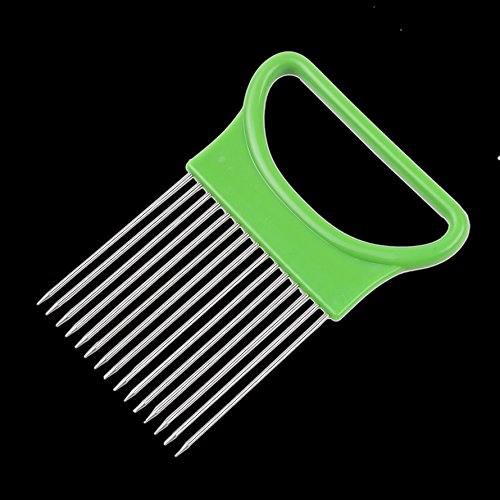 1PCS Potato Cut Holder Fork Stainless Steel + Plastic Vegetable Slicer Carrot Tomato Cutter Beef Needle Frok