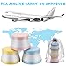 Travel Bottles Containers Sets, Silicone & PP Cream Jars Travel Accessories for toiletries, Compact Travel Size Containers with Hard Sealed Lids for Face Hand and Body Cream