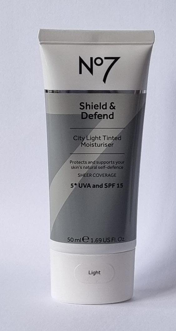 No7 Shield & Defend City Light Tinted Moisturiser - LIGHT - spf15, 50ml (pack of 1)