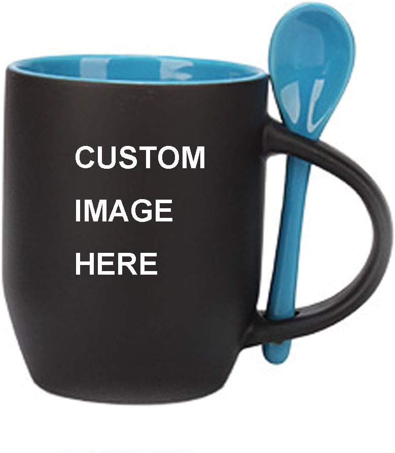 Magic Custom Photo Color Changing Coffee Mug Cup, Personalized DIY Print Ceramic Hot Heat Sensitive Cup -Add Your Photo&Text